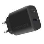 Cargador-de-pared-PROMATE-Biplug-2-17-w-2-usb-a-negro-1