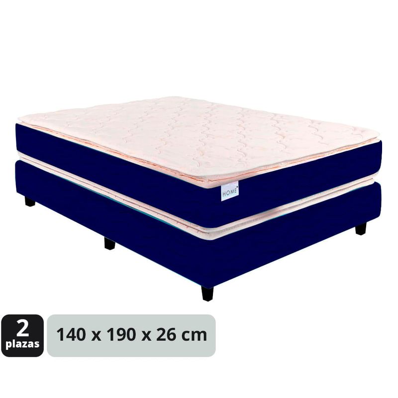 Conjunto-sommier-Home-Sky-2-plazas-espuma-doble-pillow-140x190x26-cm-0