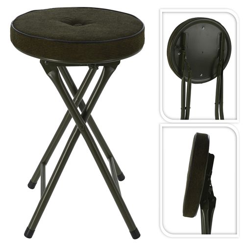 Taburete plegable verde 30x70 cm