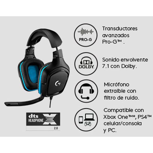 Vincha gaming LOGITECH Mod. G432 7.1