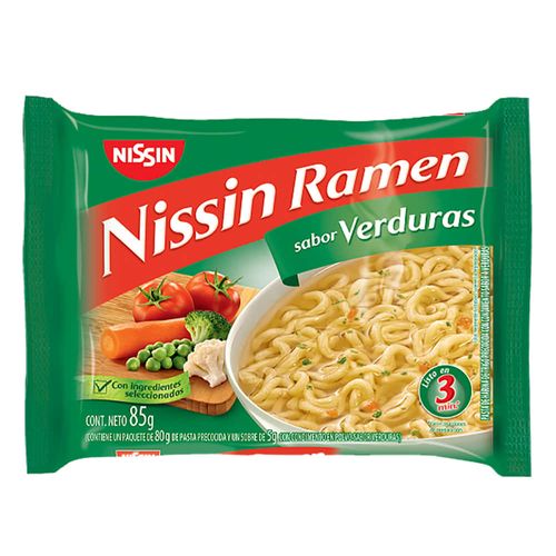 Pasta ramen NISSIN verduras 85 g