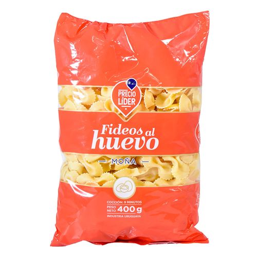 Fideo al huevo moña PRECIO LÍDER 400 g