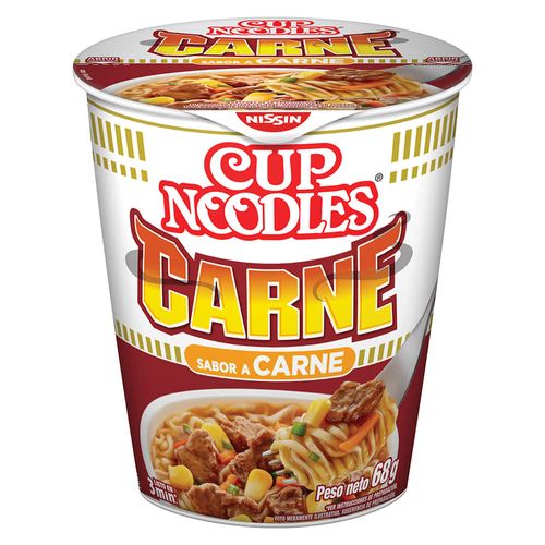 Sopa NISSIN en vaso sabor carne 63 g