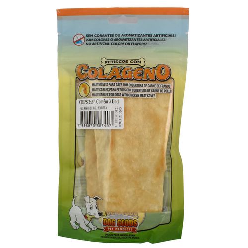 Chips colageno carne pollo 3 unidades