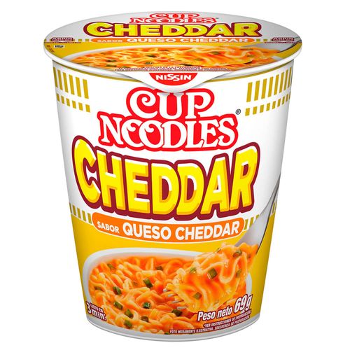 Sopa NISSIN en vaso sabor cheddar 69 g