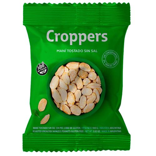 Maní sin sal CROPPERS 100 g