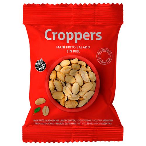 Maní con sal CROPPERS 100 g