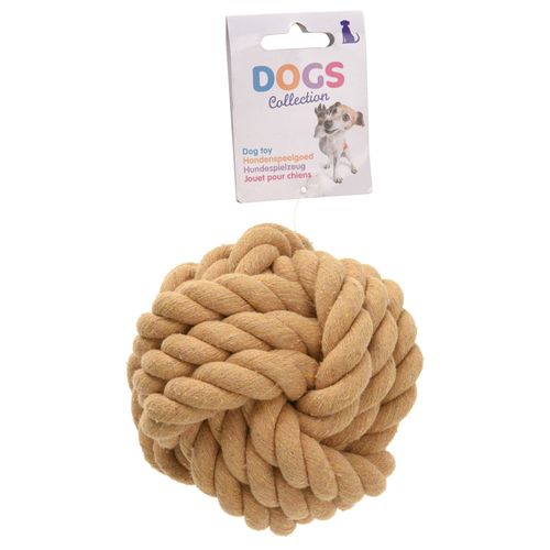 Bola cuerda para perro 13 cm