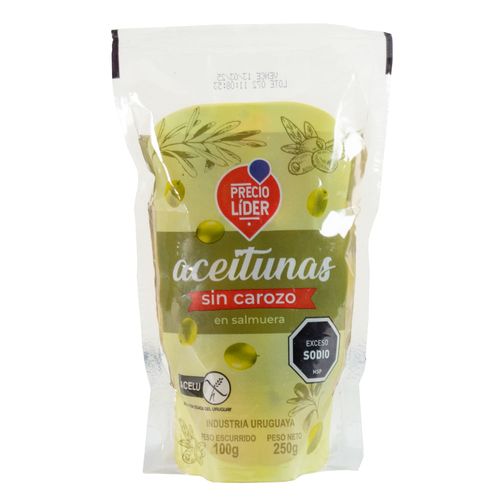 Aceitunas verdes sin carozo PRECIO LÍDER 100 g