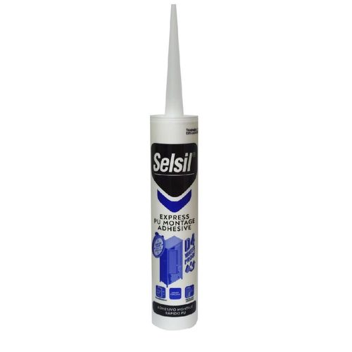 Adhesivo montaje SELSIL rápido transparente 300ml
