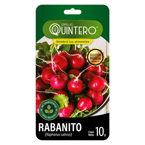 Sobre de semilla de rabanito QUINTERO 10 g