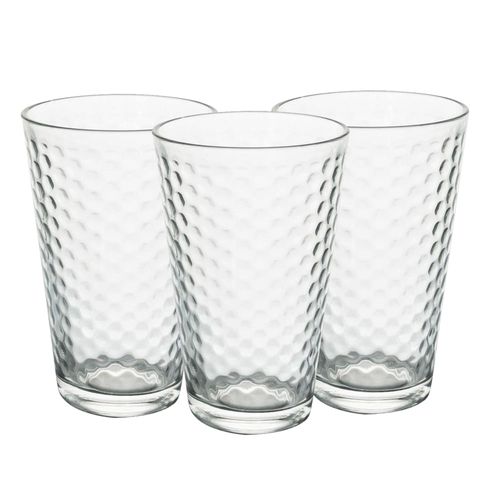 Set x3 vasos de vidrio 300 ml