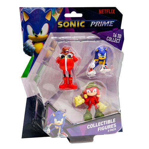 Sonic - Pack x 3 figuras en blister