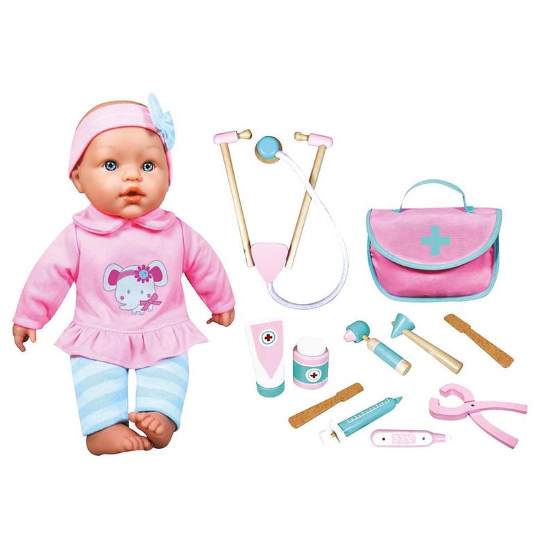 Bebe-38-cm-con-set-de-doctor-de-madera-0