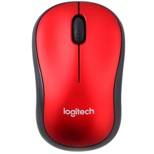 Mouse inalámbrico LOGITECH Mod. M185 910 rojo