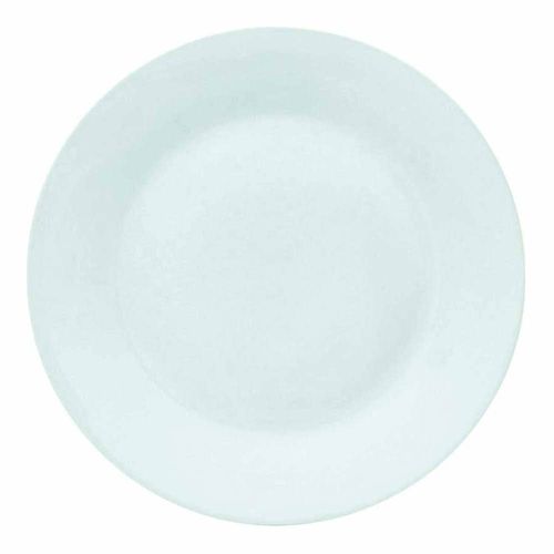 Plato llano 30 cm cerámica blanco HOME