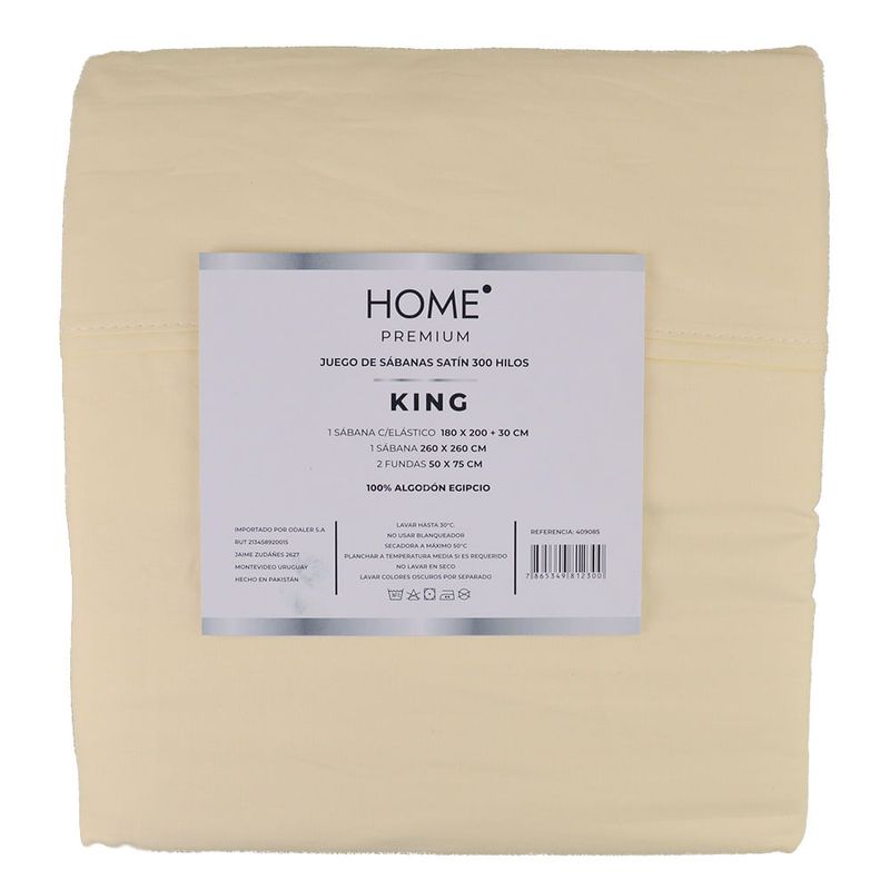 Juego-de-sabanas-king-en-algodon-satin-300-hilos--beige-0