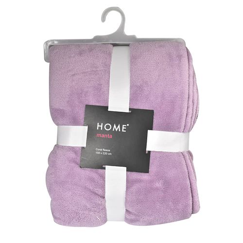 Manta 1 plaza Coral Fleece 150x220 cm rosa