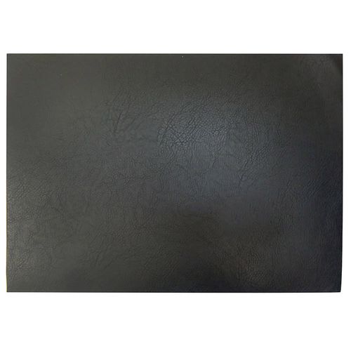Individual 45x30 cm en simil cuero laminado negro