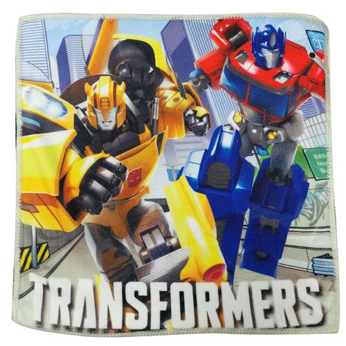 Toalla social infantil en microfibra 30x30 cm Transformers