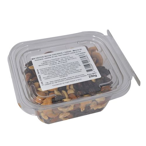 Mix frutos secos sin sal y pasa morena 250 g
