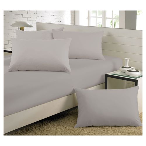 Sabana ajustable queen TEKA gris 160x200+30 cm