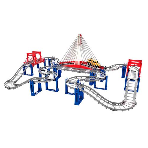 Pista con puente, luz y sonido