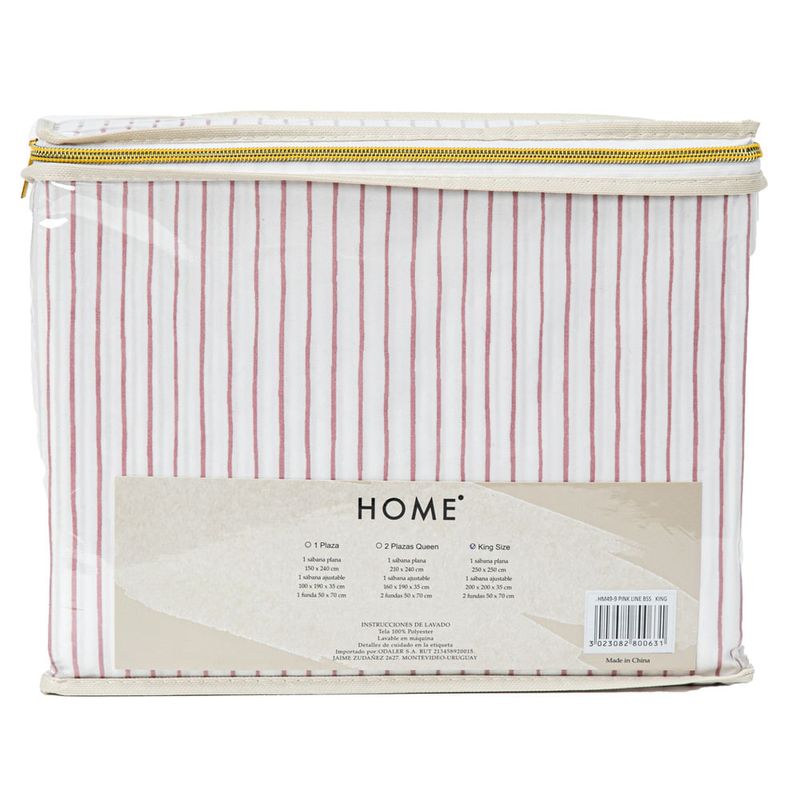Juego-de-Sabanas-HOME-King-Size-estampado-lineas-rosa-1