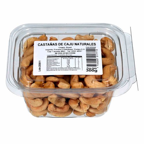 Castaña de cajú natural 300 g