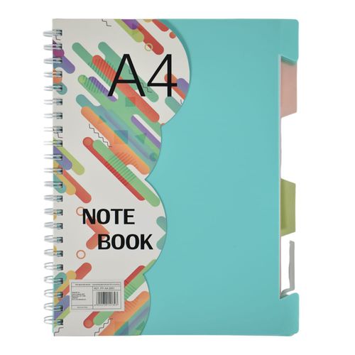 Cuadernola A4 tapa plástica doble espiral 100H