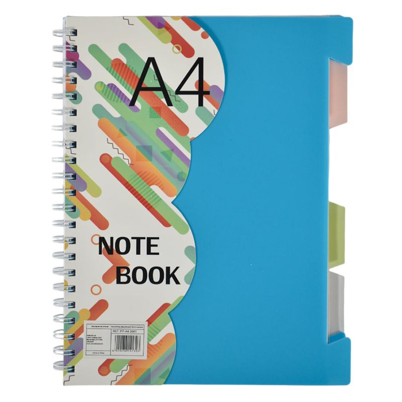 Cuadernola-A4-tapa-plastica-doble-espiral-100H-1