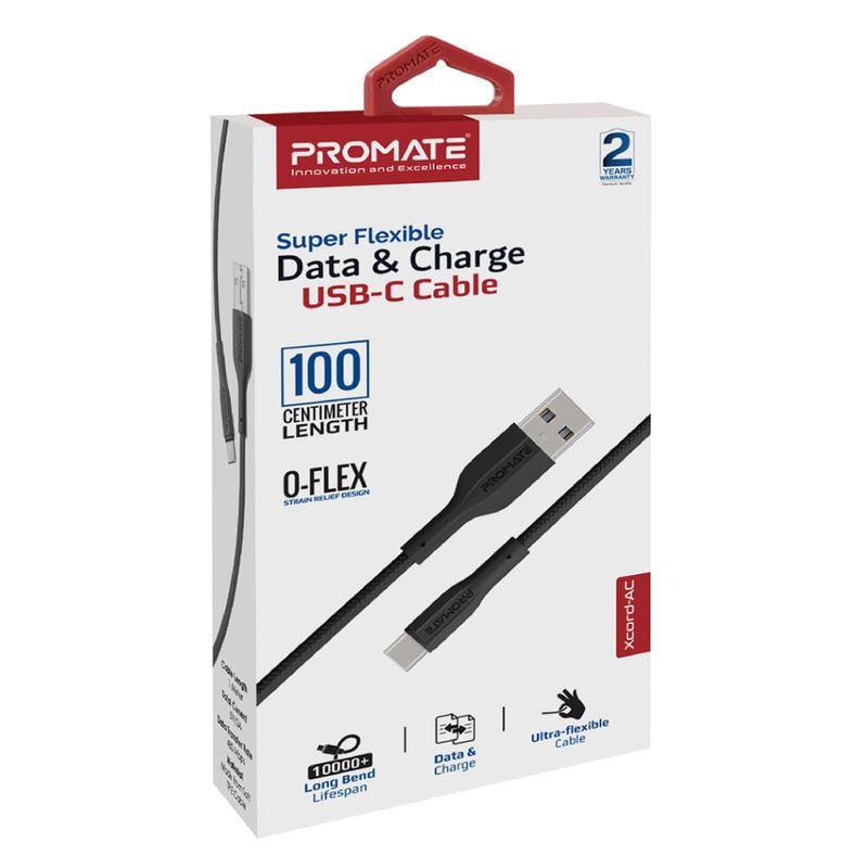 Cable-USB-A-USB-C-1-m-PROMATE-Xcord-Ac-Negro-1