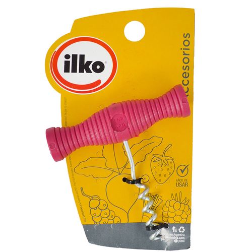 Sacacorchos tirabuzón mango plástico clásico
