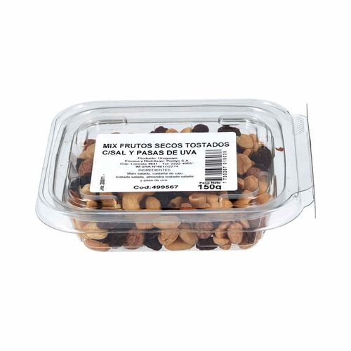Mix frutos secos salado y pasa morena 150 g