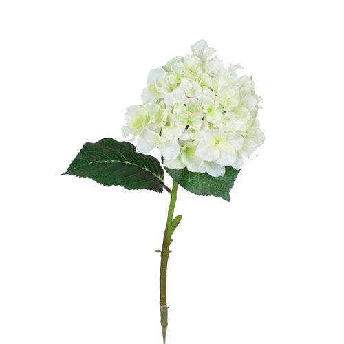 Flor artificial hortensia blanca