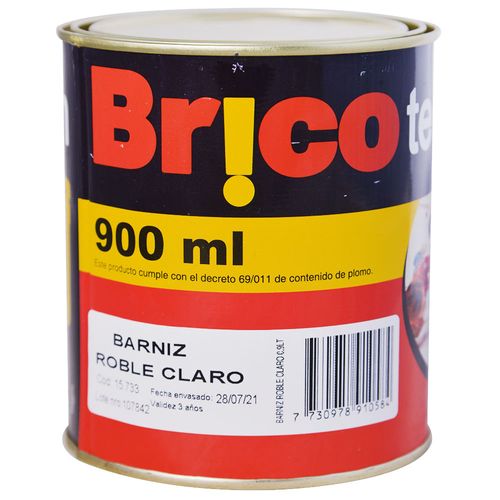 Barniz roble claro BRICO-TECH 900ml