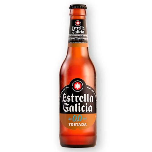 Cerveza ESTRELLA GALICIA tostada 0.0% Alcohol 250 ml