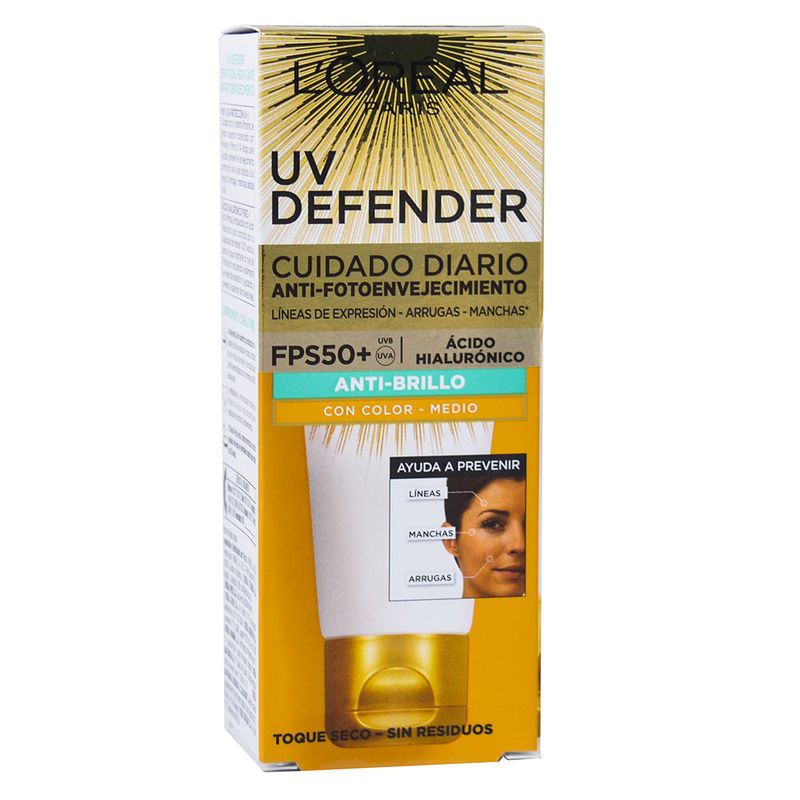 Crema-LOREAL-uv-defender-anti-brillo-color-medio-0