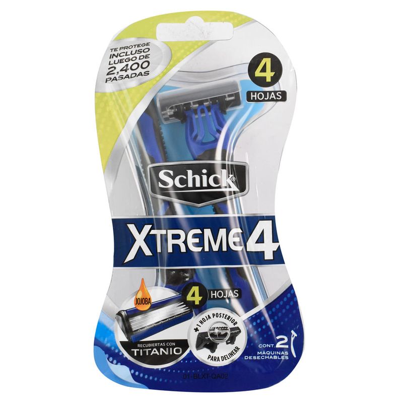 Maquina-de-afeitar-SCHICK-Xtreme-4-hojas-blister-x2-0