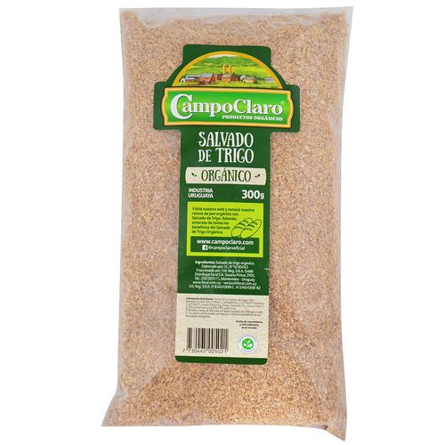 Salvado de trigo orgánico CAMPOCLARO 300 g