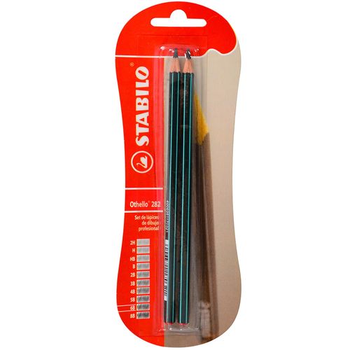 Lápices STABILO OTHELLO 6B x 2 un.
