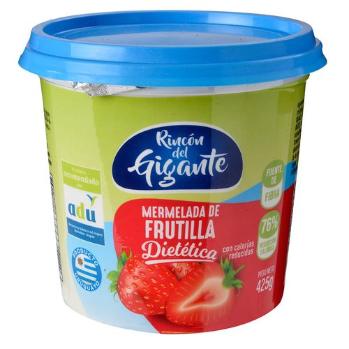 Mermelada de frutilla dietética RINCON DEL GIGANTE 425 g