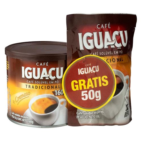 Pack café IGUACU Lata 160 g + Recarga 50 g