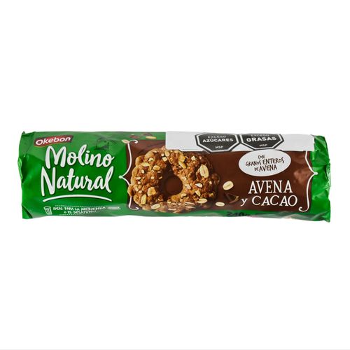 Galletitas Molino Natural Avena y Cacao OKEBON 240 g