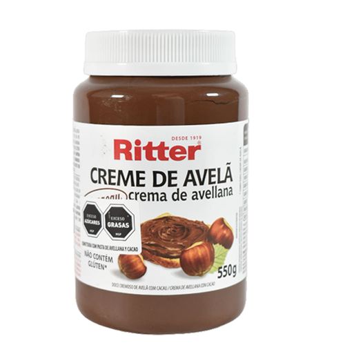 Crema de avellana con cacao RITTER 550 g
