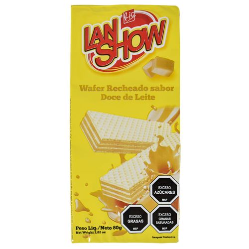 Wafer Lan Show dulce de leche 80 g