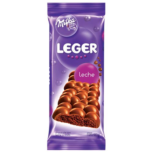 Chocolate MILKA Leger Leche 100 g