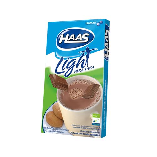 Chocolate HAAS Diet Taza 70 g