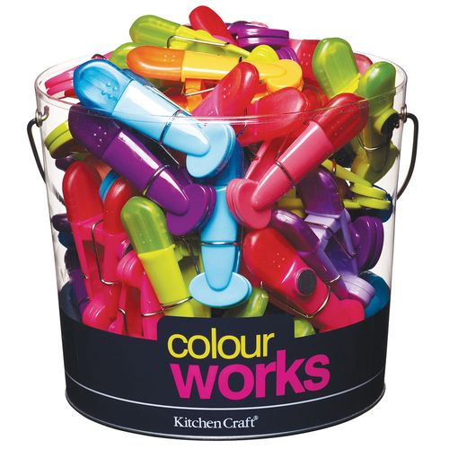 Clip plástico para bolsas varios colores