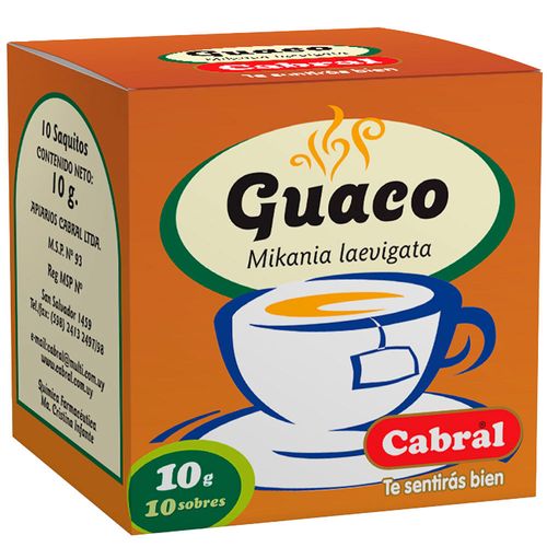Té CABRAL guaco 10 un.